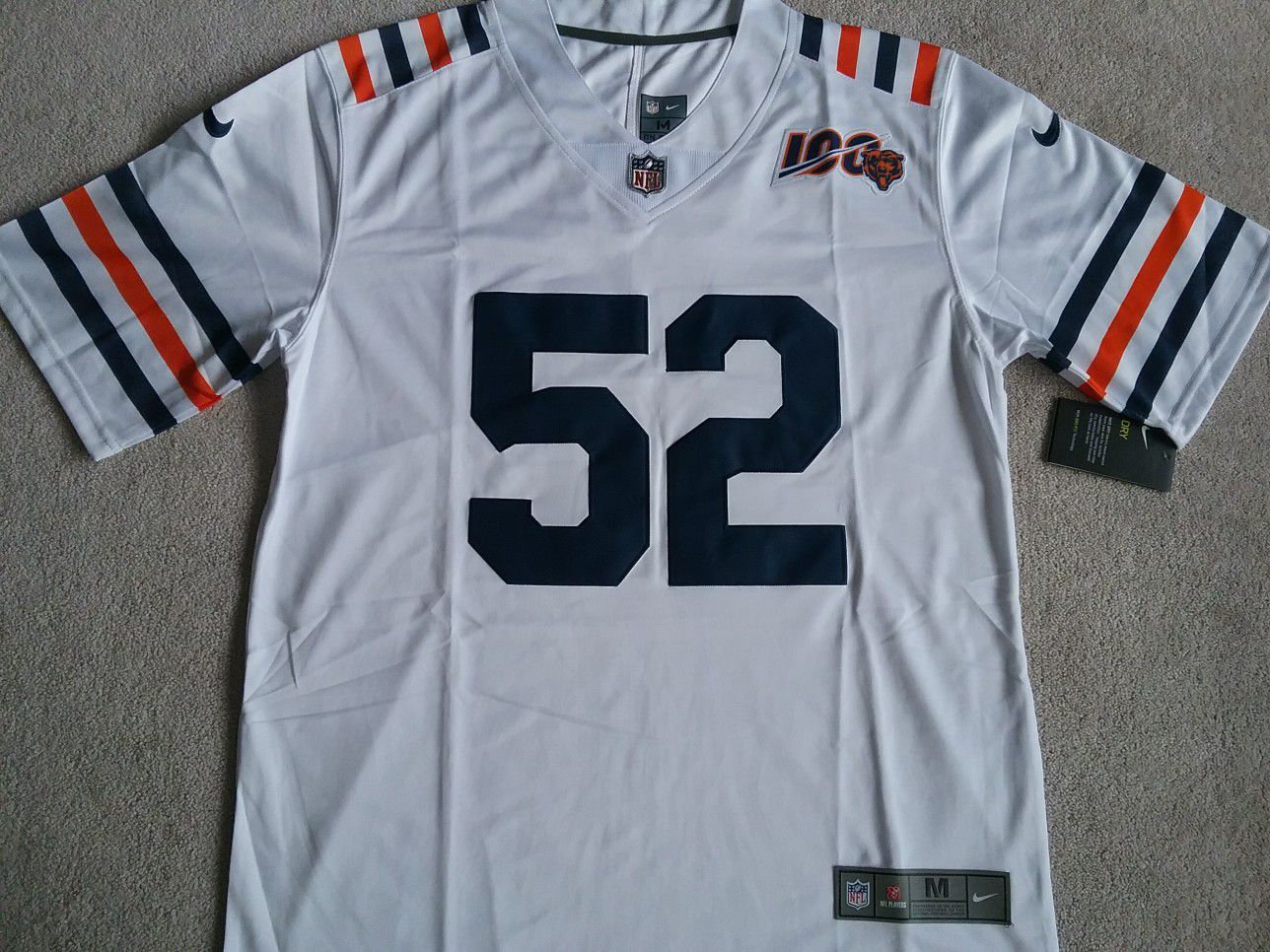 (M) Chicago Bears 100 Mack Jersey Size Medium