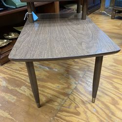 2 Tiered Mid Century Modern Formica Top End Table