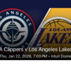 Clippers Vs Lakers | Thu Jan 22