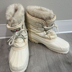 Women’s Sorel Boots, White, Winter, Size 6