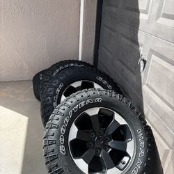Ram 1(contact info removed) Rebel OEM wheels and Tires. Nuts and Locks included