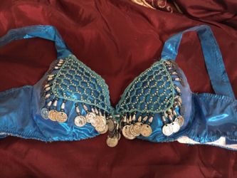 Bellydance top and shimmy hip sash