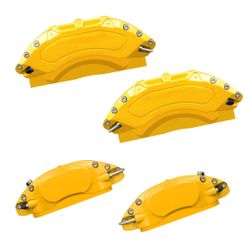 Aluminum Yellow Caliper Covers Fits 2011-2023 Dodge Charger/Challenger SXT/SE/Chrysler 300((Front Single Piston)