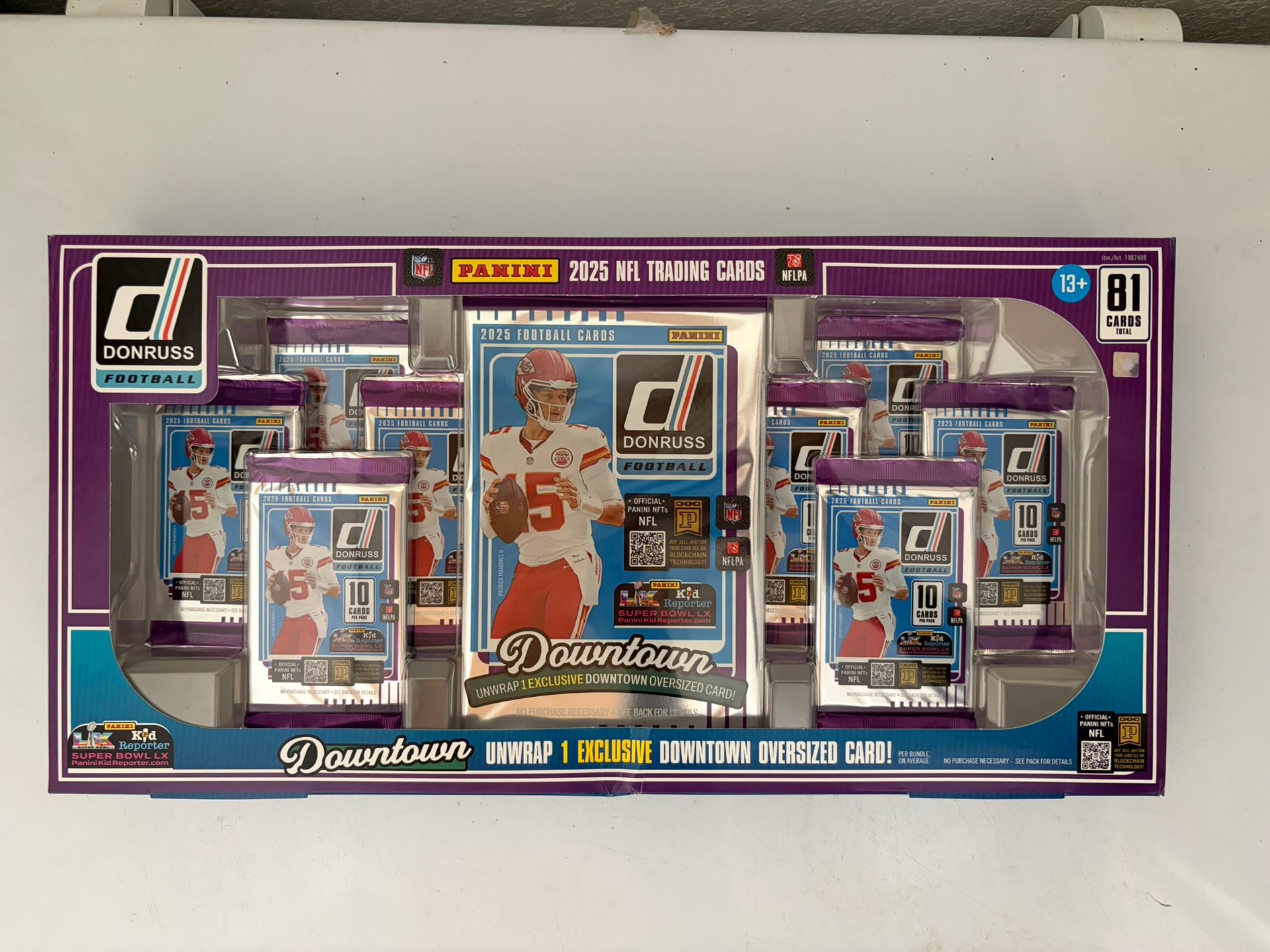 2025 NFL Donruss Costco Bundle With oversize Downtown