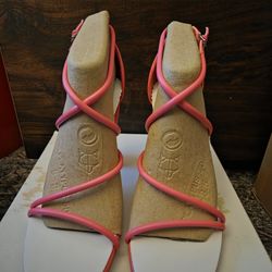  Nine West Women's Maer3 Heeled Sandal Medium Pink 8.5M