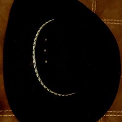 Black felt cowboy hat