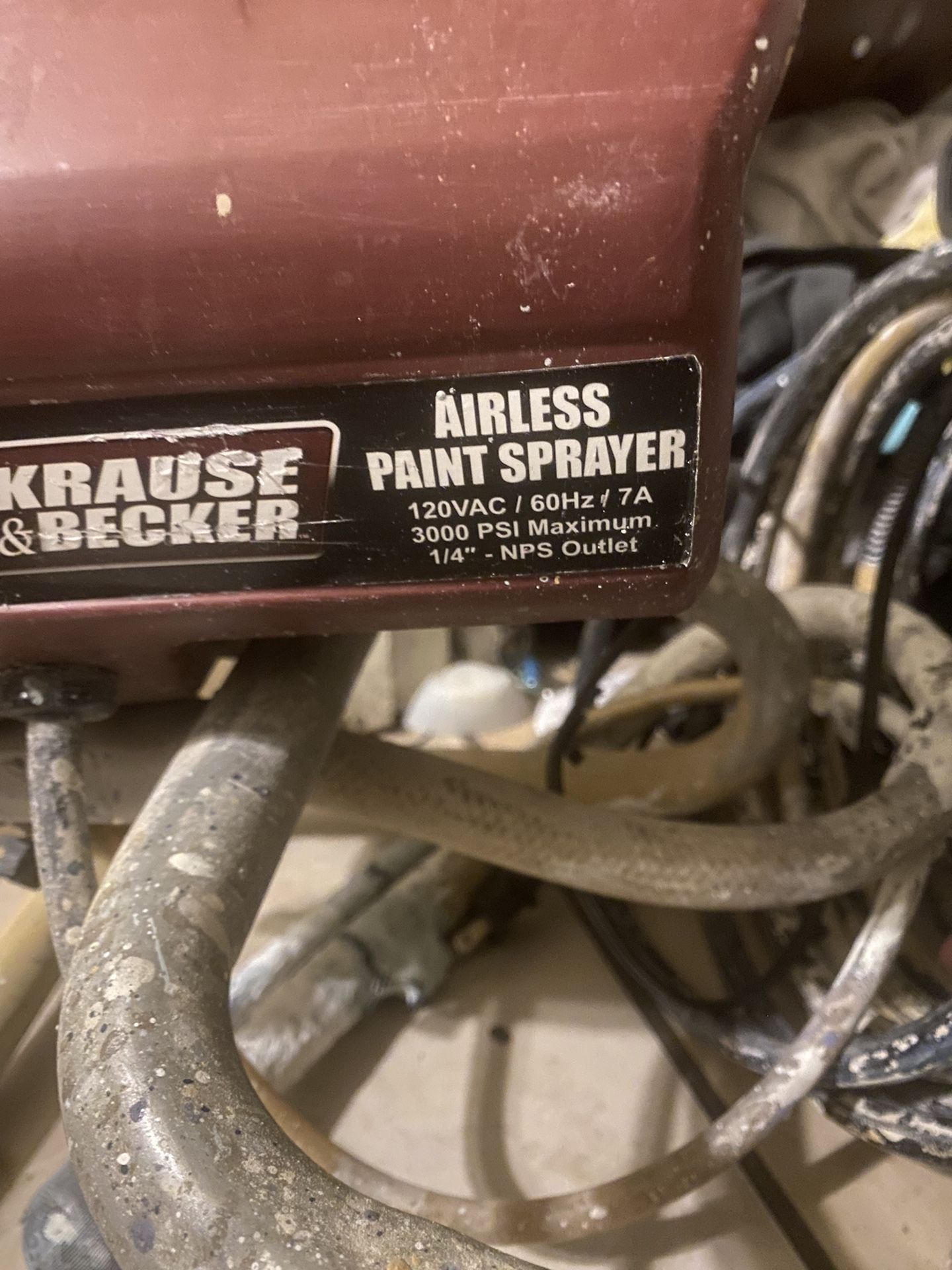 KRAUSE & BECKER AIRLESS PAINT SPRAYER for Sale in Phoenix, AZ OfferUp