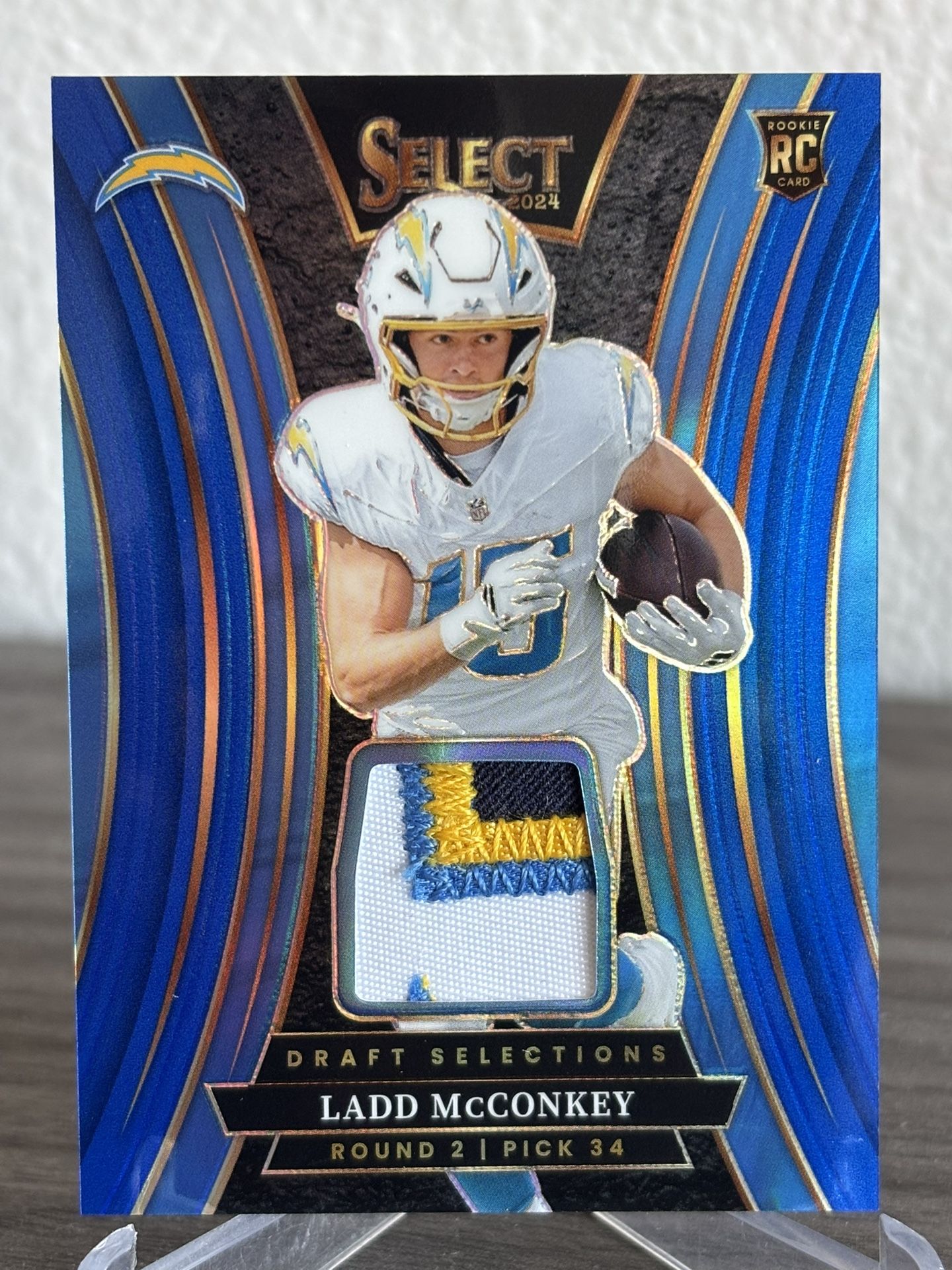 2024 Select Ladd McConkey Memorabilia RC 19/35