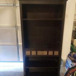 Dark brown book shelf free