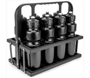 8-Bottle Carrier with 8 Water Bottles
