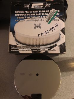 Chrome plated air cleaner