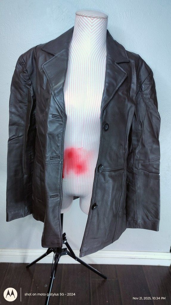Leather World by Lucky Leather Jacket Women's large