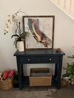 Navy Console Table
