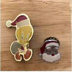 Tweety Bird & Santa Pin Set