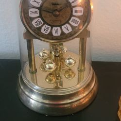 Vintage Glass Dome Eble 6" Anniversary Clocks

