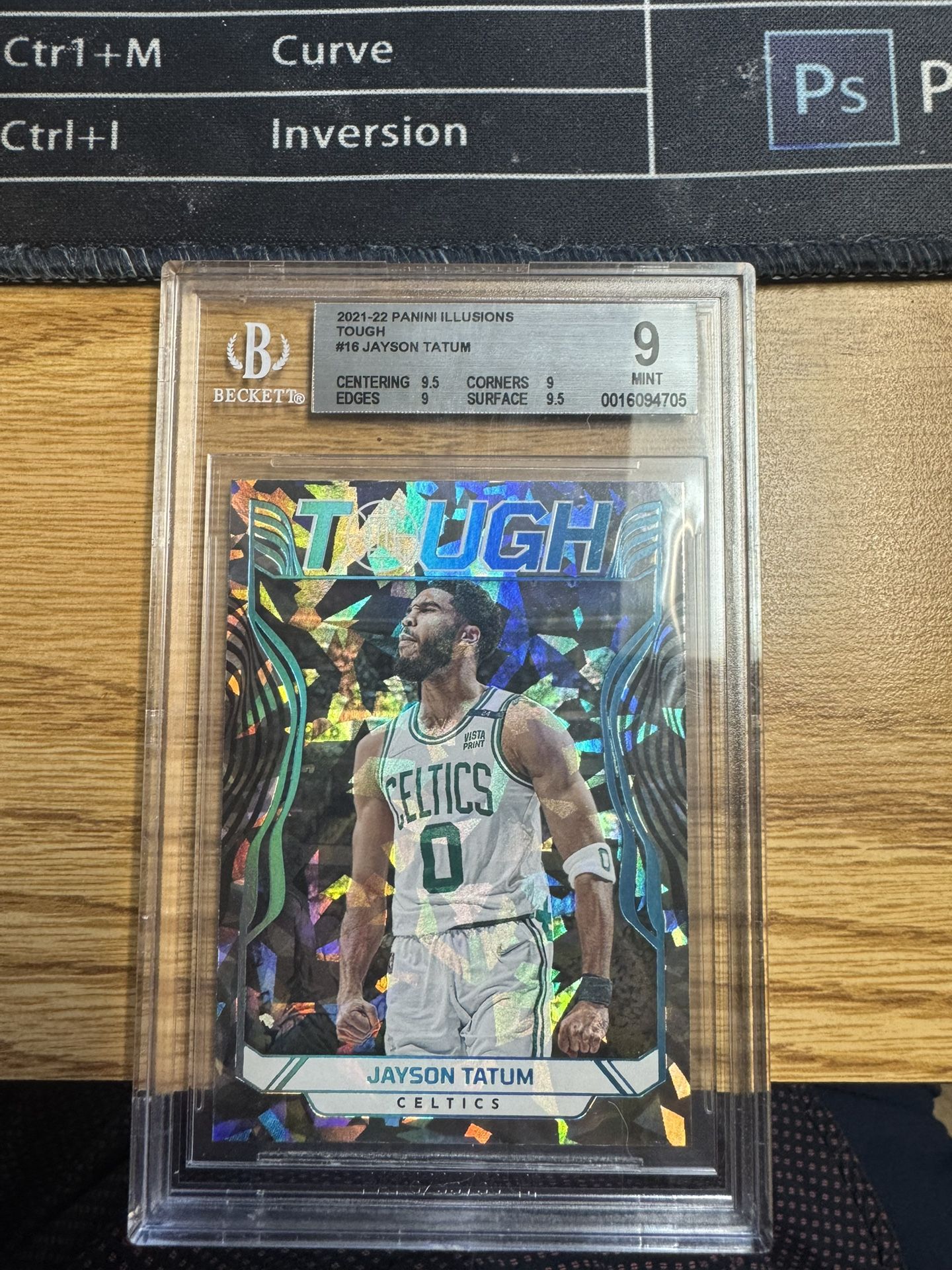 2021-22 Panini Illusions Tough Jayson Tatum BGS 9