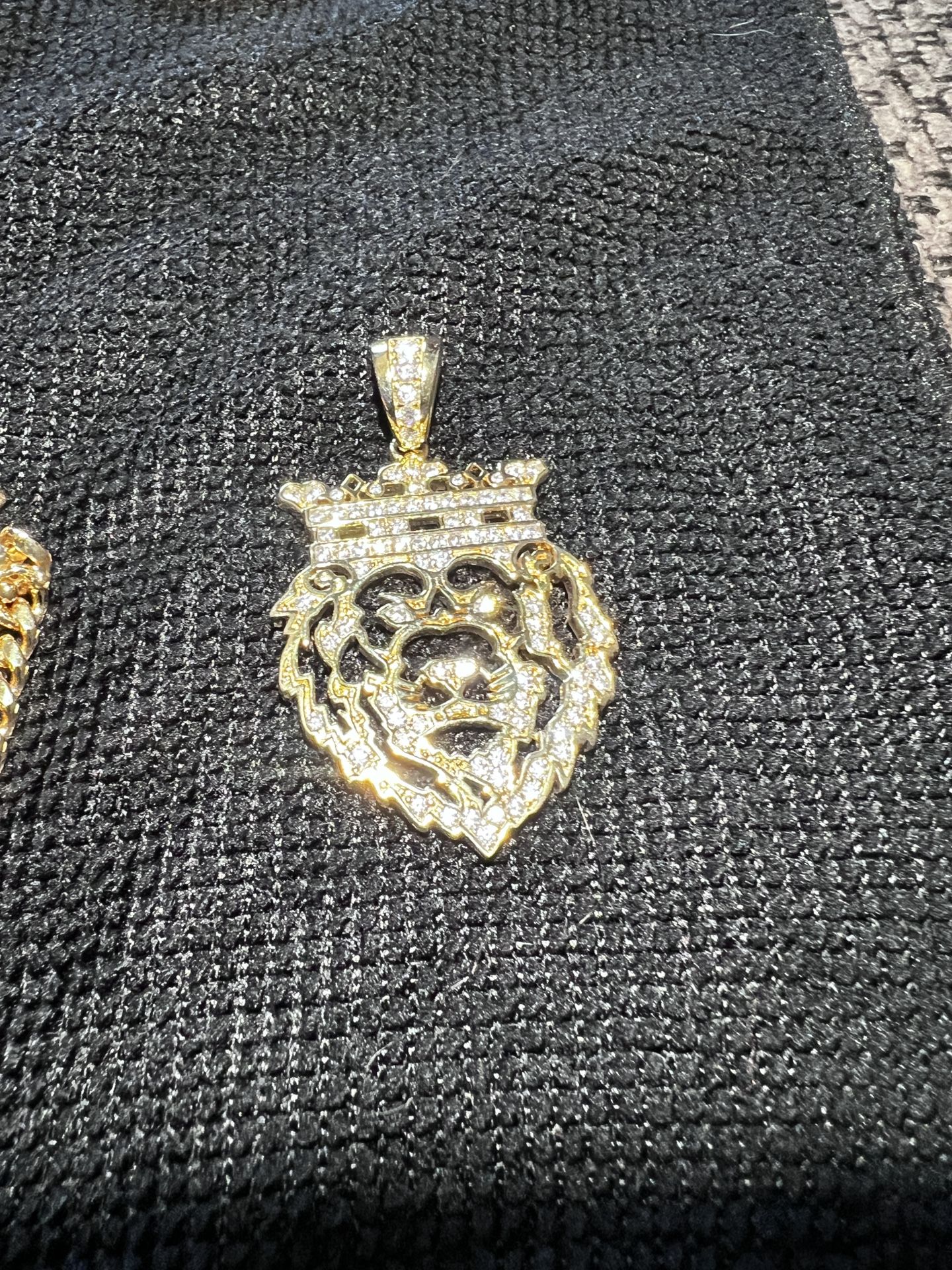 Lion Gold Over 925 Sterling Silver