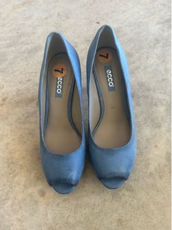 Ecco peep toe heels
