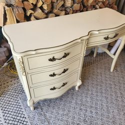 Vintage Off White Desk 