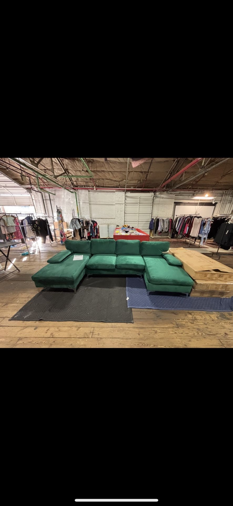 Green Sectional Sofa 