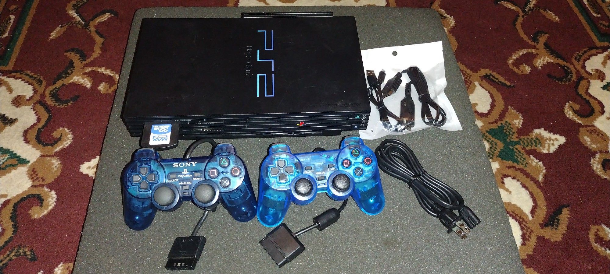 SONY PLAYSTATION 2 PS2 1TB HARD DRIVE SYSTEM CONSOLE WITH 250 GAMES