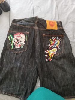 Graphic Jean Shorts Size 40 