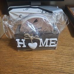 Queekay Wood Coasters Set of 6 With Holder