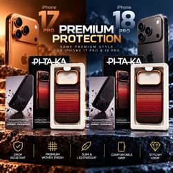 PITAKA Tactile Woven UltraGuard iPhone 17/18 pro Case