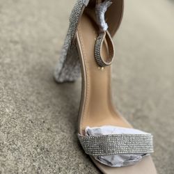 Brand New Rhinestone Heeled Sandals