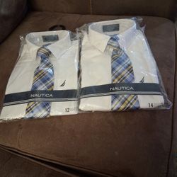 NEW BOYS  SHIRT&TIE SETS. $5 Each