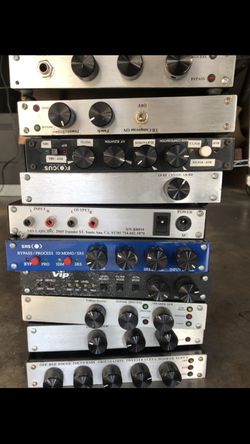 All audio items; mostly SRS Labs brand equipment.