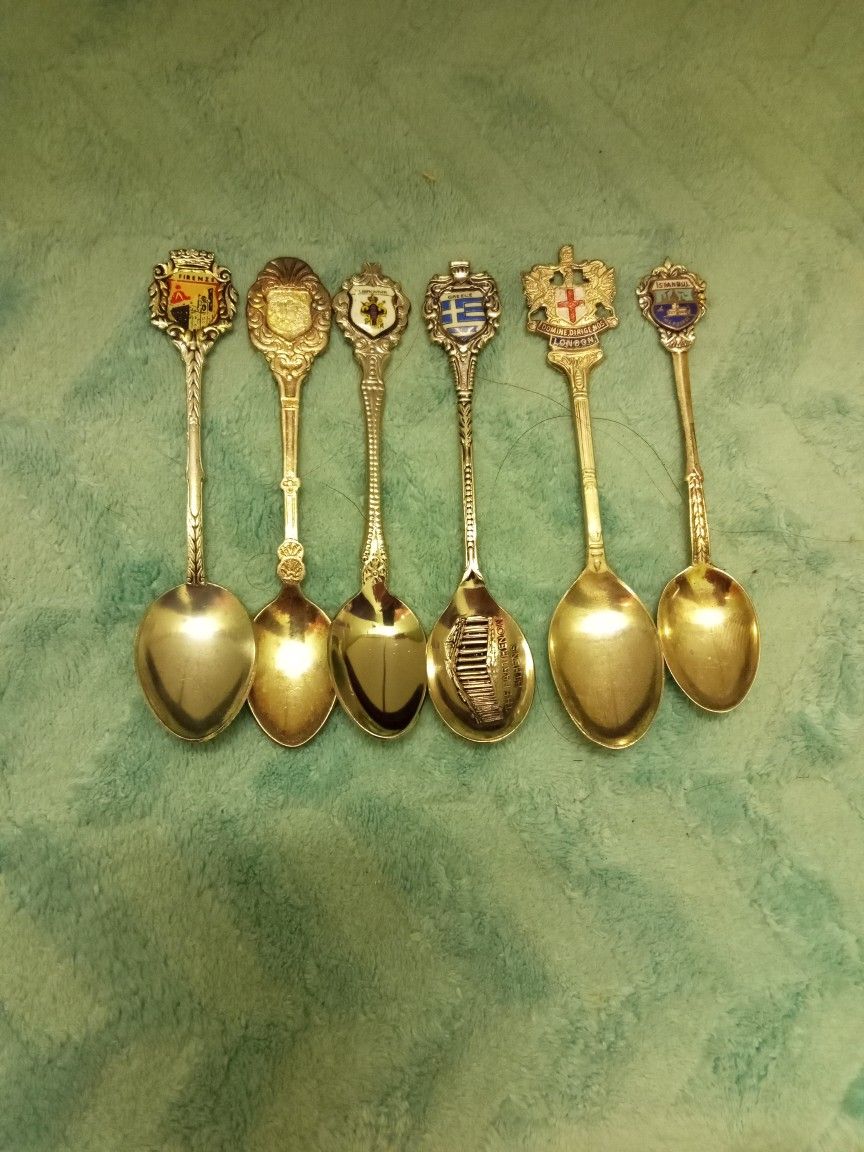 Antique Sterling Silver Spoons 
