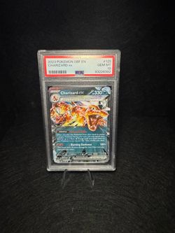 2023 POKEMON OBF EN-OBSIDIAN FLAMES #125 CHARIZARD EX PSA GEM MINT 10