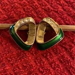 Gold Clip On Earrings 