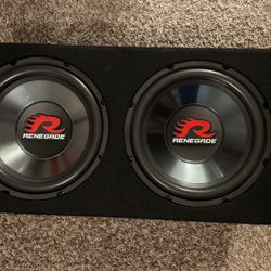 2 Renegade 12in Subwoofers