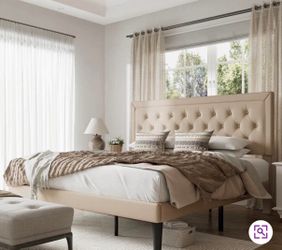 Brand new king size bed frame with a brand new mattress included ‼️Free delivery‼️