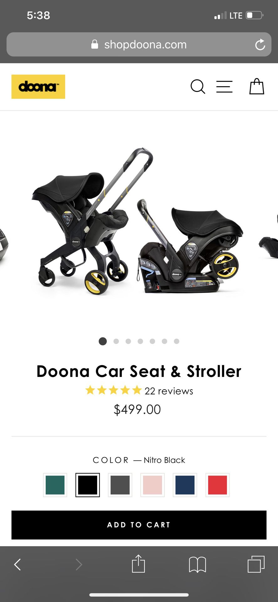 Doona Baby Car seat / stroller