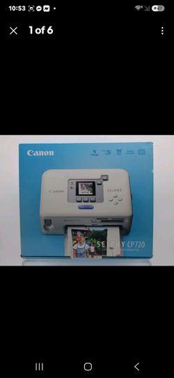 Canon SELPHY CP720 compact photo thermal printer.