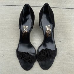 Suede Ferragamo Heels
