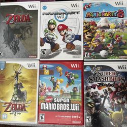 Wii Console Bundle- Zelda, Mario, Sports, Donkey Kong
