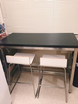snijden beetje account IKEA Utby Bar Table and Two Chairs for Sale in Seattle, WA - OfferUp