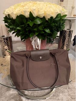 Longshamp brown leather tote bag Size Medium