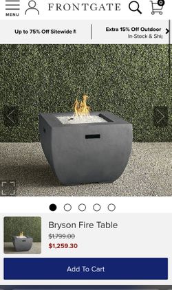 Bryson Fire Table Frontgate