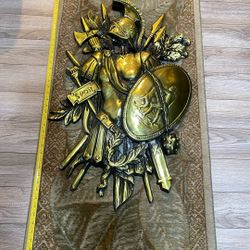 Roman Gladiator Mid Century Wall Hanging 