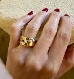 18K Gold Diamond Ring