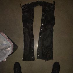 Harley Leather Leg Chaps 