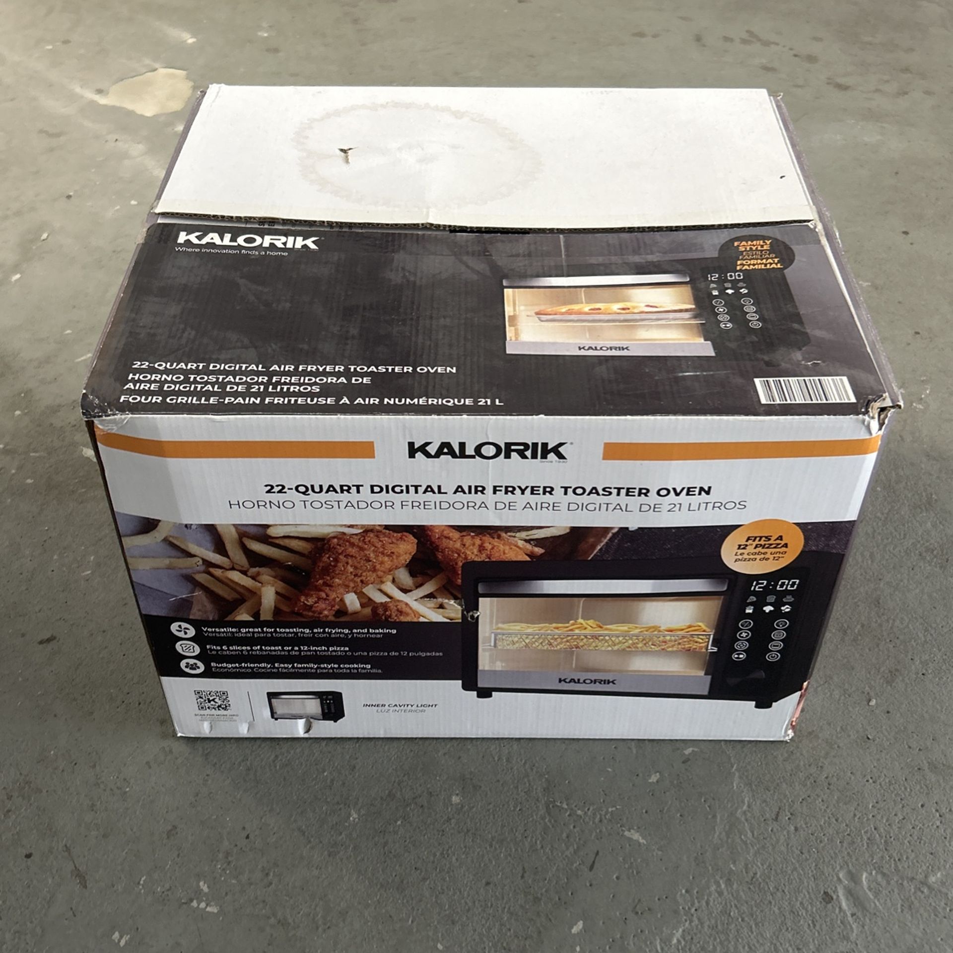 Kalorik 22 Quart Air Fryer Toaster Oven