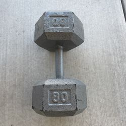 Single 80LB Dumbbell