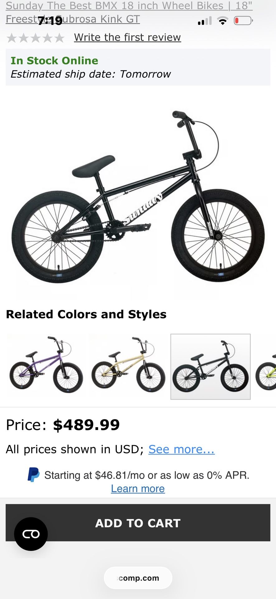 Sunday Premier( Not Firm On Price)