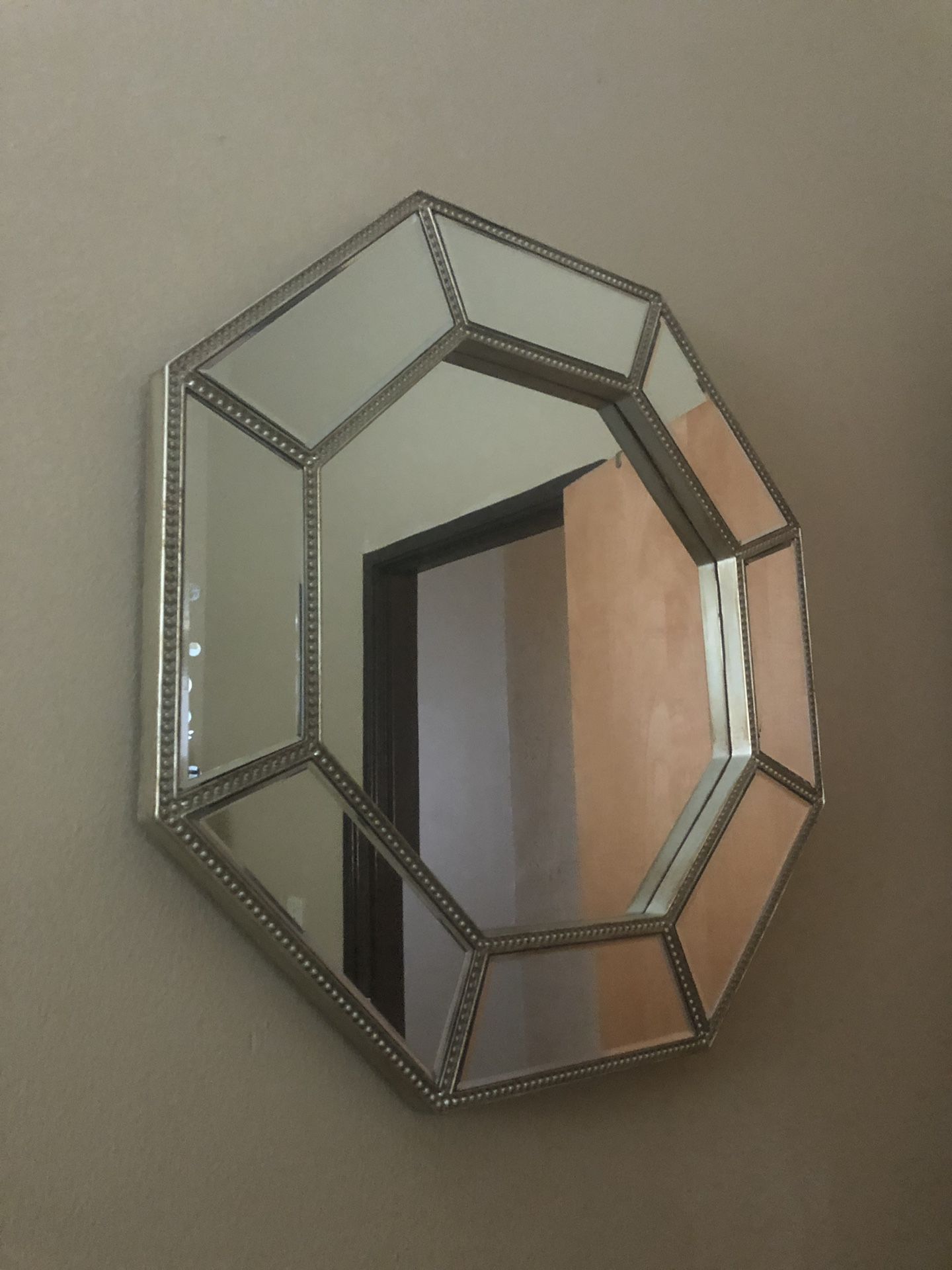 Gold Trim Wall Mirror For Sale